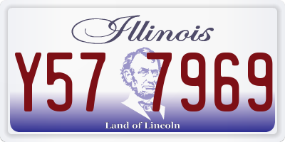 IL license plate Y577969