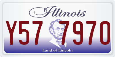 IL license plate Y577970