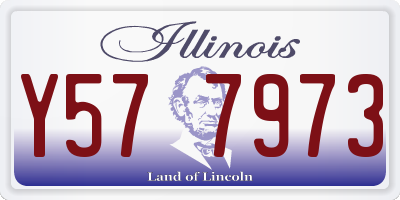 IL license plate Y577973