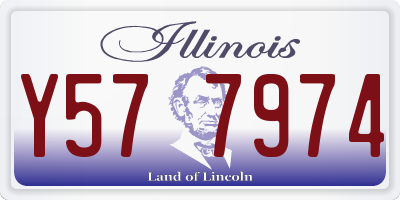 IL license plate Y577974