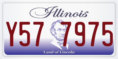 IL license plate Y577975