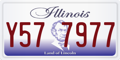 IL license plate Y577977