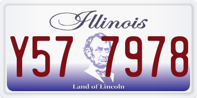 IL license plate Y577978