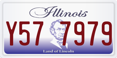 IL license plate Y577979