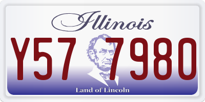 IL license plate Y577980