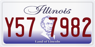 IL license plate Y577982