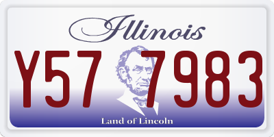 IL license plate Y577983
