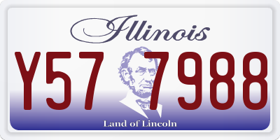 IL license plate Y577988