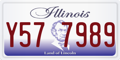 IL license plate Y577989