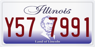 IL license plate Y577991