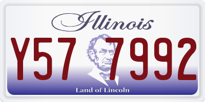IL license plate Y577992