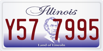 IL license plate Y577995