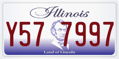 IL license plate Y577997