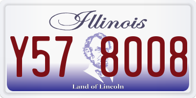 IL license plate Y578008