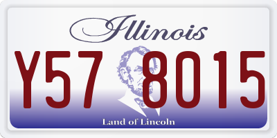 IL license plate Y578015