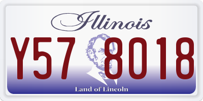 IL license plate Y578018