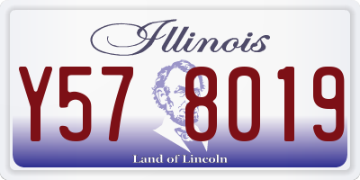 IL license plate Y578019