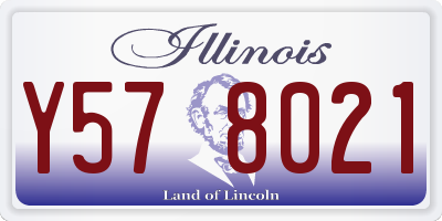 IL license plate Y578021
