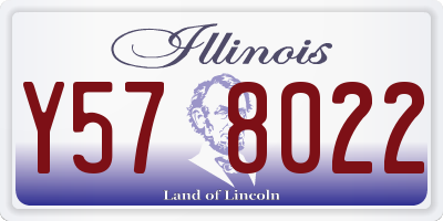 IL license plate Y578022