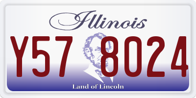 IL license plate Y578024