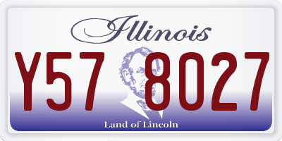 IL license plate Y578027