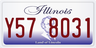 IL license plate Y578031