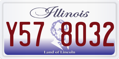 IL license plate Y578032