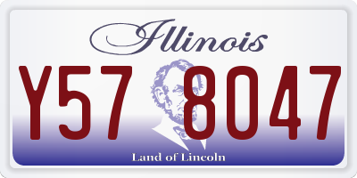 IL license plate Y578047