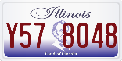 IL license plate Y578048