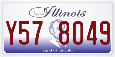 IL license plate Y578049