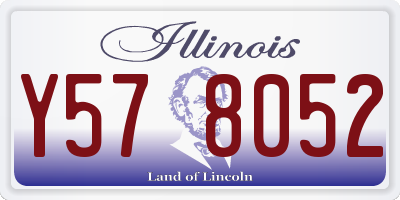 IL license plate Y578052