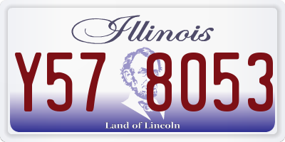 IL license plate Y578053