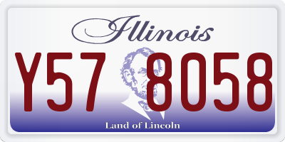 IL license plate Y578058
