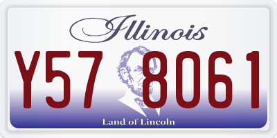 IL license plate Y578061