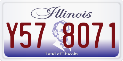 IL license plate Y578071