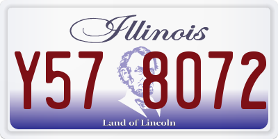 IL license plate Y578072