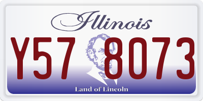 IL license plate Y578073