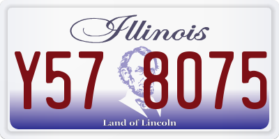 IL license plate Y578075