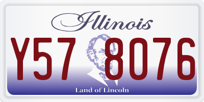 IL license plate Y578076
