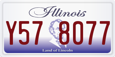 IL license plate Y578077