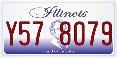 IL license plate Y578079