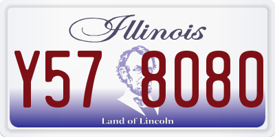 IL license plate Y578080