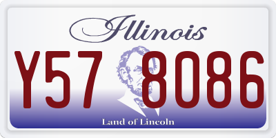 IL license plate Y578086