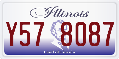 IL license plate Y578087