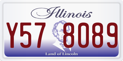 IL license plate Y578089
