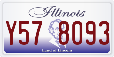 IL license plate Y578093