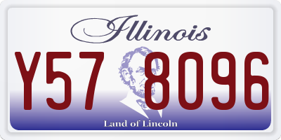 IL license plate Y578096