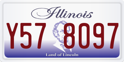 IL license plate Y578097