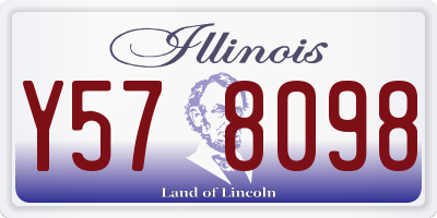 IL license plate Y578098