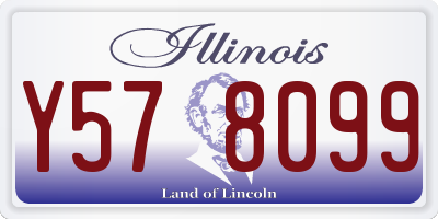 IL license plate Y578099